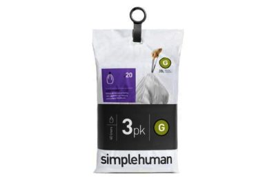simplehuman - Bin Liner Code G 3 x 20 Pack 60 Liners simplehuman - Bin Liner Code G 3 x 20 Pack 60 Liners